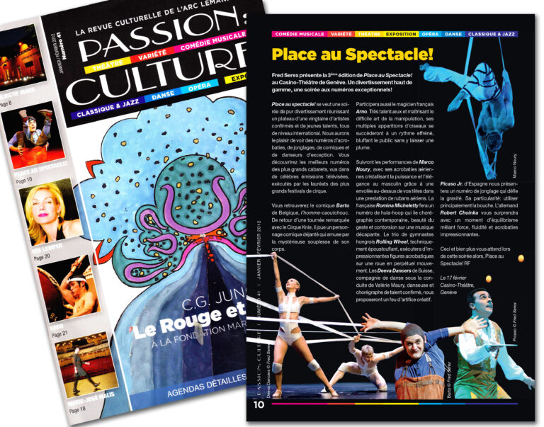 Press Revue of Place au Spectacle! 2012 in magazine Passion-Culture