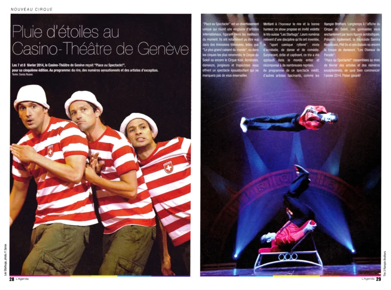 L'Agenda - Magazine Culturel suisse-romand - Jan-Fév 2014. Place au Spectacle!