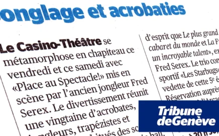 Tribune de Genève | 7 février 2014 - Place au Spectacle!