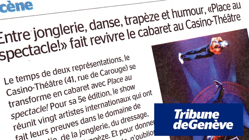 Tribune de Genève | 8 février 2014 - Musts de Week-end