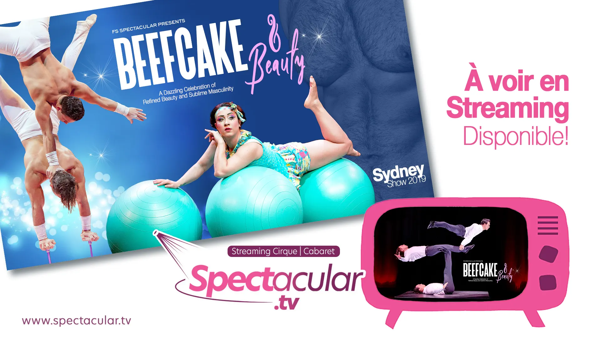 Regardez BEEFCAKE & BEAUTY en streming dès maintenant sur SPECTACULAR TV