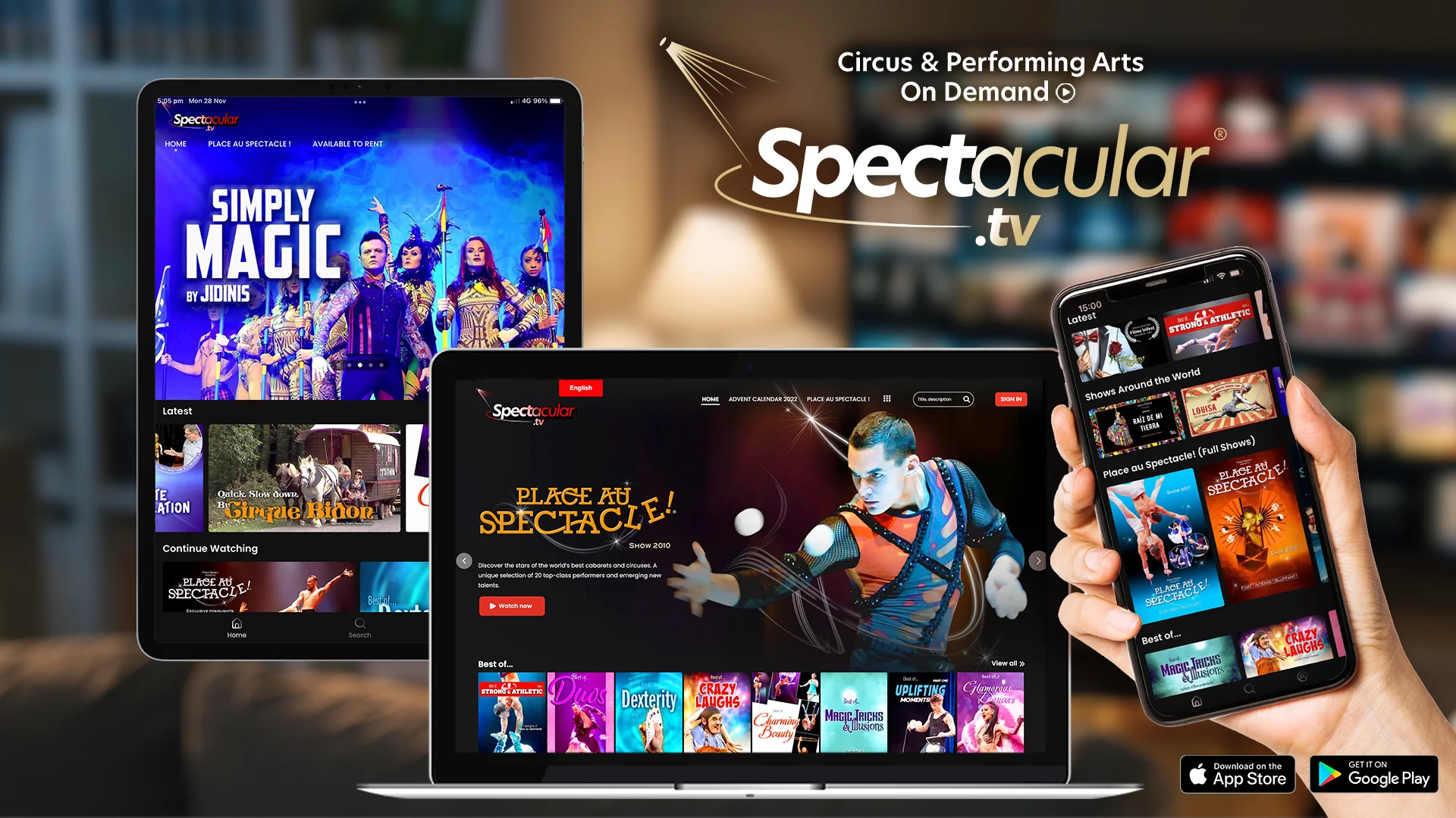 Regarder Place au Spectacle sur Spectacular TV