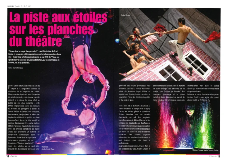 L'Agenda | Jan-Fév 2015 - Place au Spectacle!